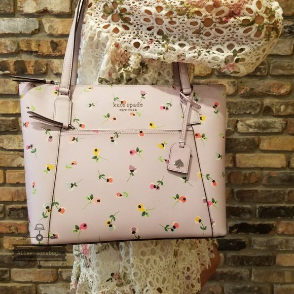 Kate spade Cameron Pocket Tote LARGE ditsy FLORAL - Picture 3 of 8